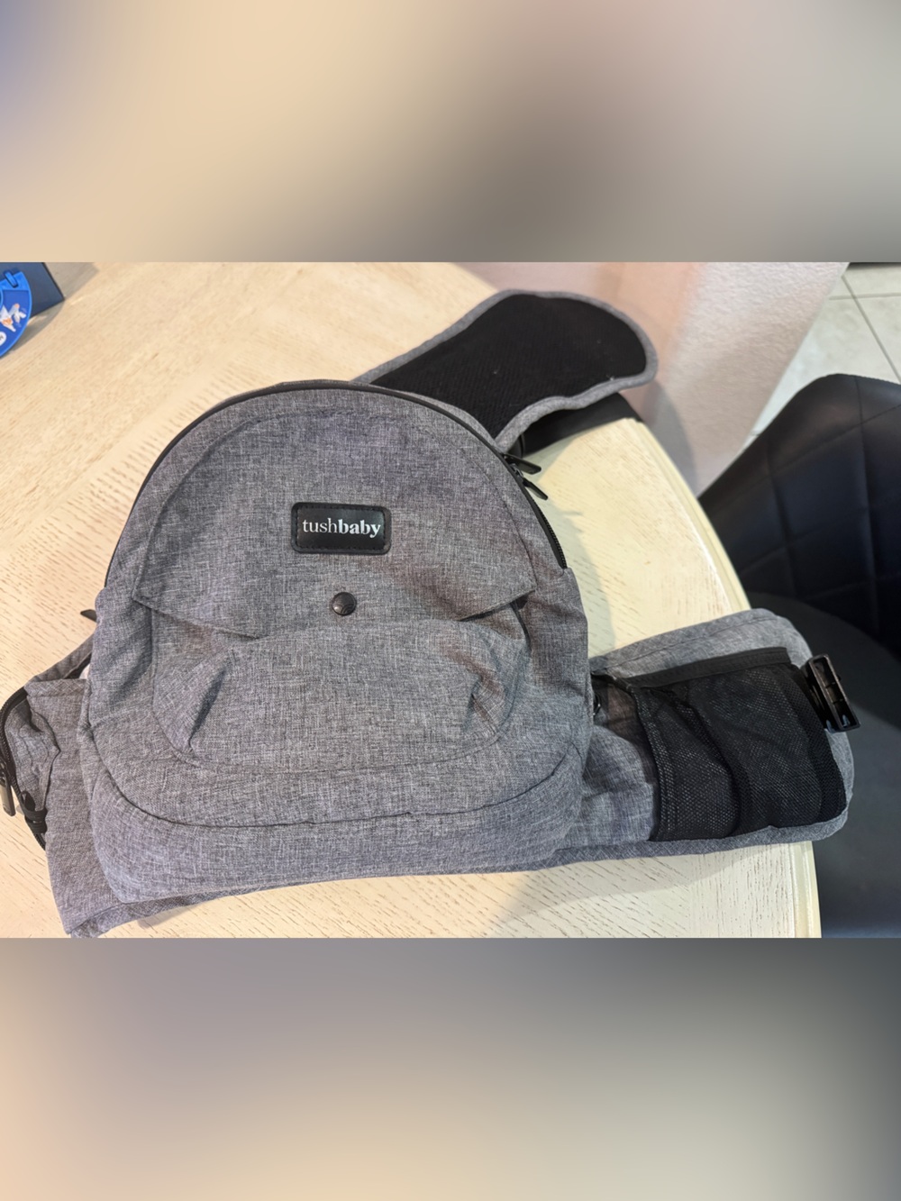 Gray Waist Carrier Sling Bag (Tush Baby)